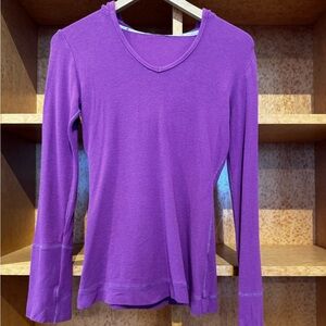 Green Apple Yoga Bamboo Vibrant Solid Long Sleeve Top - NWT - PLUM - Size Medium